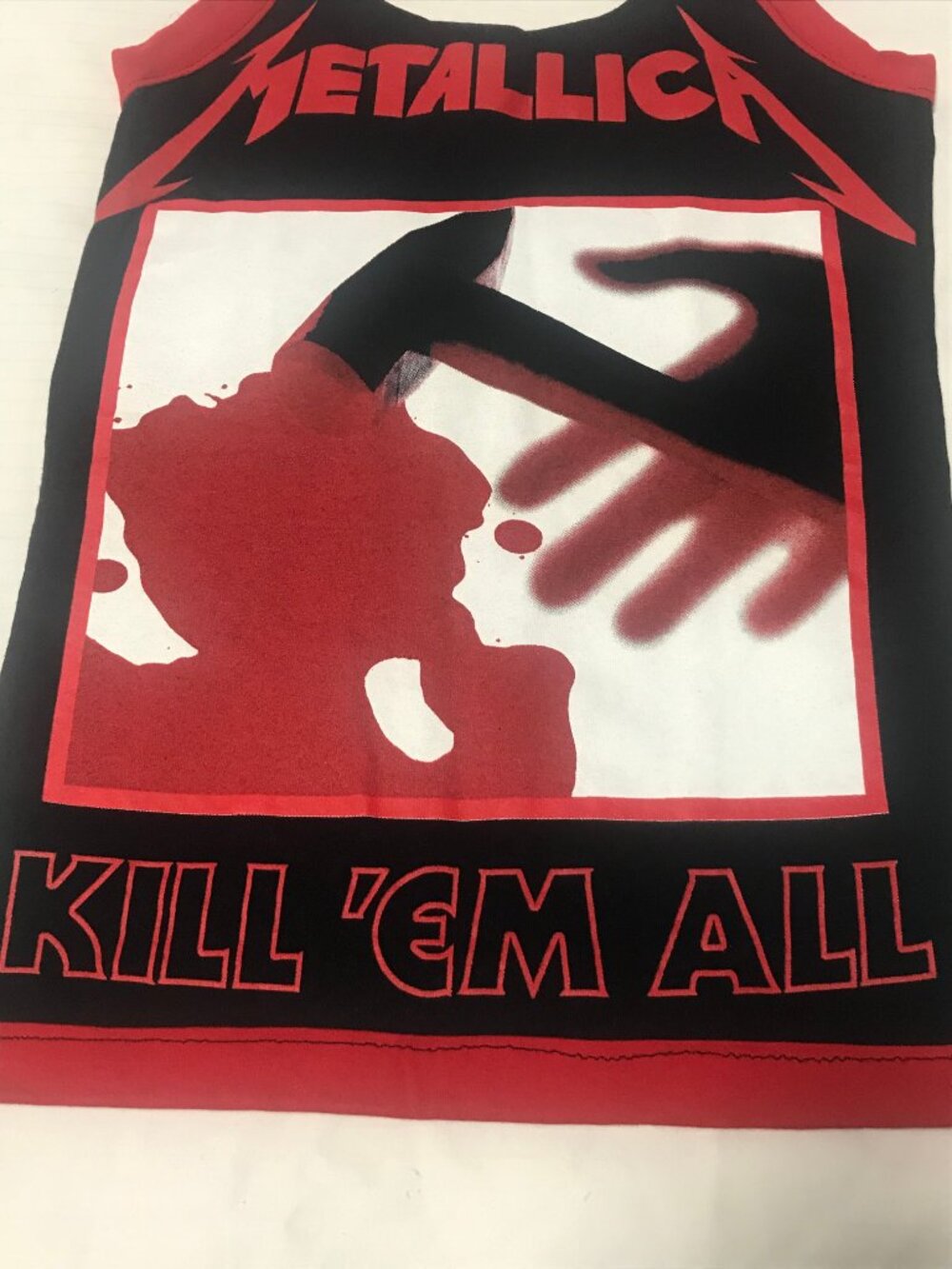 Metallica Kill Em All DIY Handmade Halter Top SMALL Trash Metal - Picture 3 of 6
